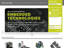 Tablet Screenshot of panatek.com